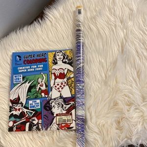 DC Comics Wonder Woman Coloring Book & Wonder Woman “Sketch” poster. Unopened.